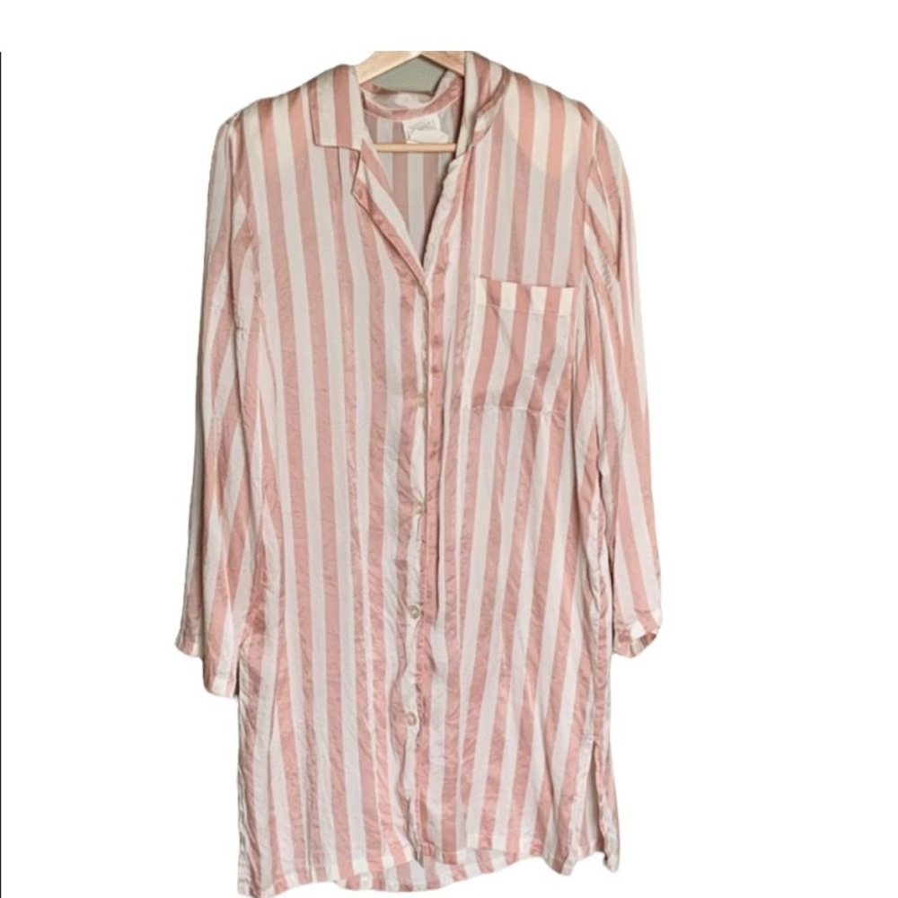 Vintage 100% silk sleep shirt